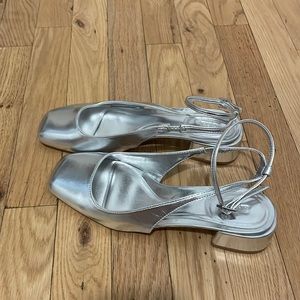 Zara silver heel